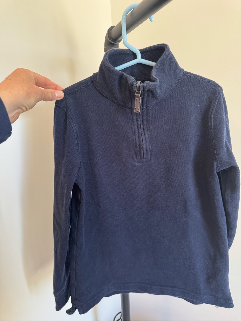 Crewcuts Navy Half-Zip Pullover